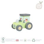 Tractor din lemn verde, Orange Tree Toys - imagine 3