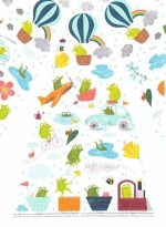 Umbrela pentru copii Broscute, Djeco - imagine 3