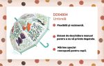 Umbrela pentru copii Flori si pasari, Djeco - imagine 3