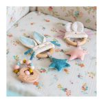 Zornaitoare cu inel de lemn Iepuras , Moulin Roty - imagine 2