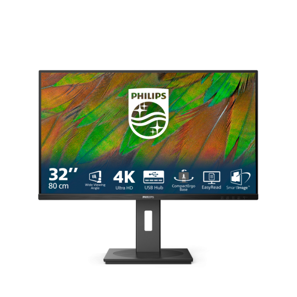 Monitor Philips 31.5" 32B1N3800/00, Diagonal (inch): 31.5, Diagonal (cm): 80,