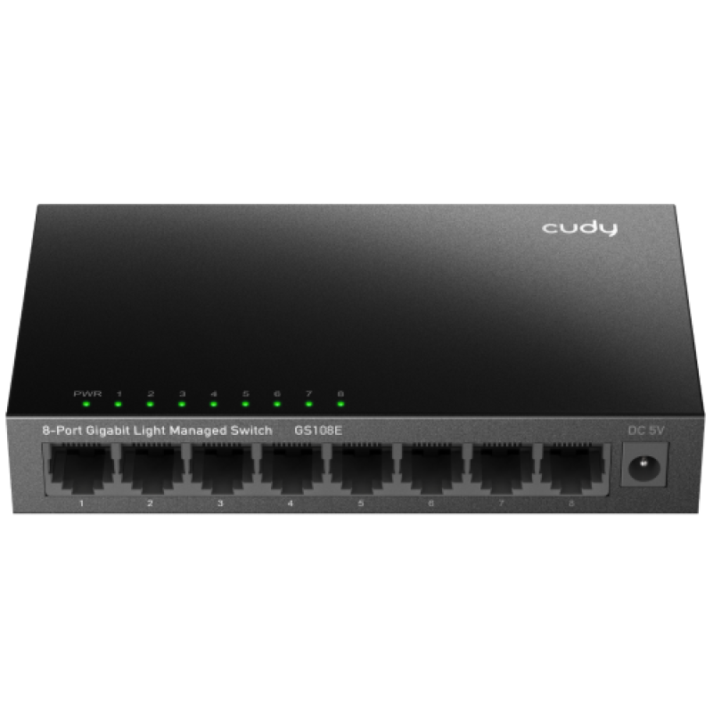 236faee9284d488f1d0b00092df142ad.png CUDY 8-Port Gigabit Light Managed Switch, 8 10/100/1000M RJ45 Ports, - imagine 1