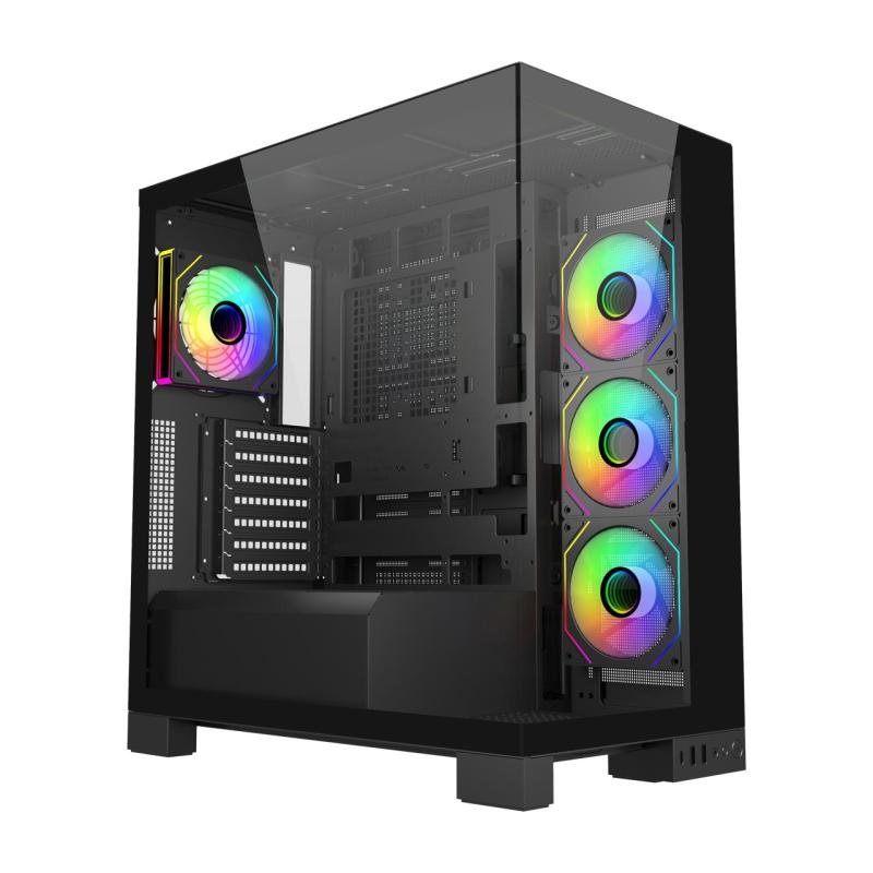 258e2022a0ccaa65aca4c9a8e56cbaa9.jpeg Carcasa FSP M540-BA, RGB, Mid Tower, Black - imagine 1