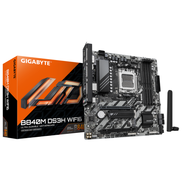 Placa de baza Gigabyte B840M DS3H WIFI6, Socket AM5, DDR5,