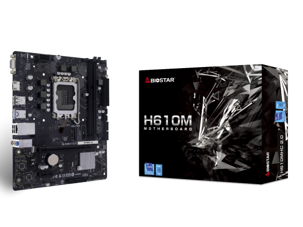 Placa de baza Biostar H610MHC 2.0, Socket 1700, DDR4, Micro-ATX