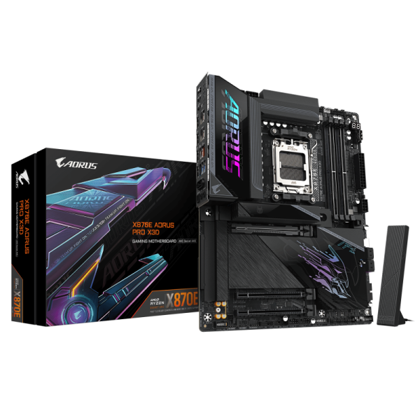 GIGABYTE X870E AORUS PRO X3D. Processor manufacturer: AMD, Processor socket: