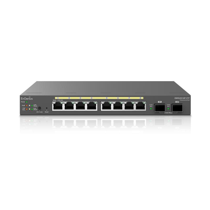 34c5cd6c628da9fb04e8581999cd2685.jpeg EnGenius Managed / stand-alone Desktop 8-port GbE 55W Switch - imagine 1