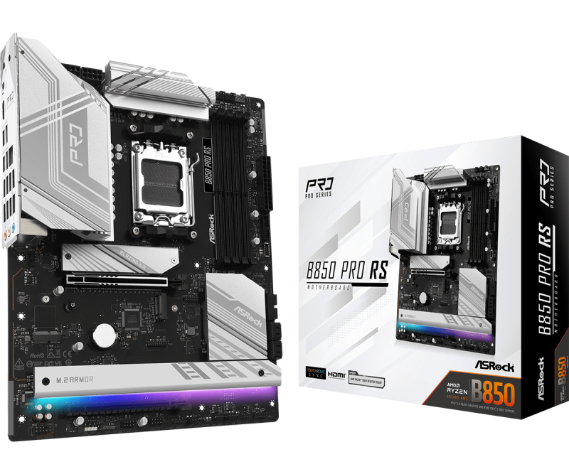 3676d42356675f29d76e83707c91c010.png Placa de baza ASRock B850 Pro RS, Socket AM5, DDR5, - imagine 1