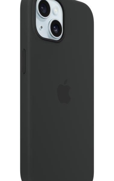 iPhone 15 Silicone Case with MagSafe - Black