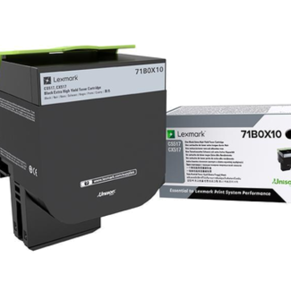 Cartus toner Lexmark 71B0X10, black, High Yeld 8 k, CX517de,