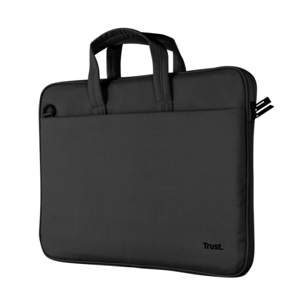 Geanta laptop Trust Bologna Slim, neagra, 2 ani garantie