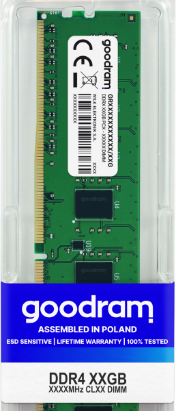 Memorie RAM Goodram GR3200D464L22/16G, 16GB DDR4, 3200MHz, CL22