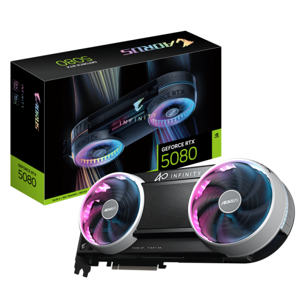 Placa video Gigabyte GEFORCE RTX 5080 INFINITY, 16GB GDDR7, PCI