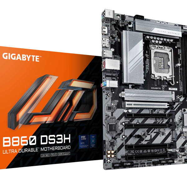 Placa de baza Gigabyte B860 DS3H, Socket 1851, DDR5, ATX
