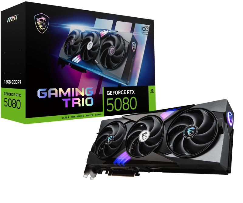 51ab8d45f228fedc9e080134a5685189.png Placa video MSI GEFORCE RTX 5080 GAMING TRIO OC, 16GB - imagine 1