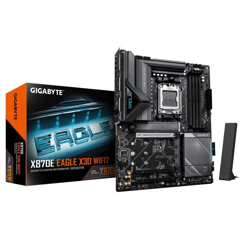 53527ab3ac4d3e453229a6d73c88bb47.png GIGABYTE X870E EAGLE X3D WIFI7. Processor manufacturer: AMD, Processor socket: - imagine 1