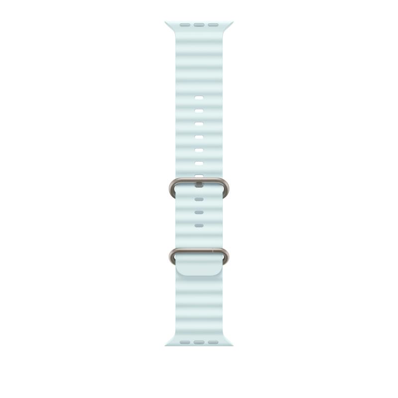 53ef63e39d8044921b126581c3ab9f68.jpeg Apple Watch 49mm Ice Blue Ocean Band - Natural Titanium Finish - imagine 1