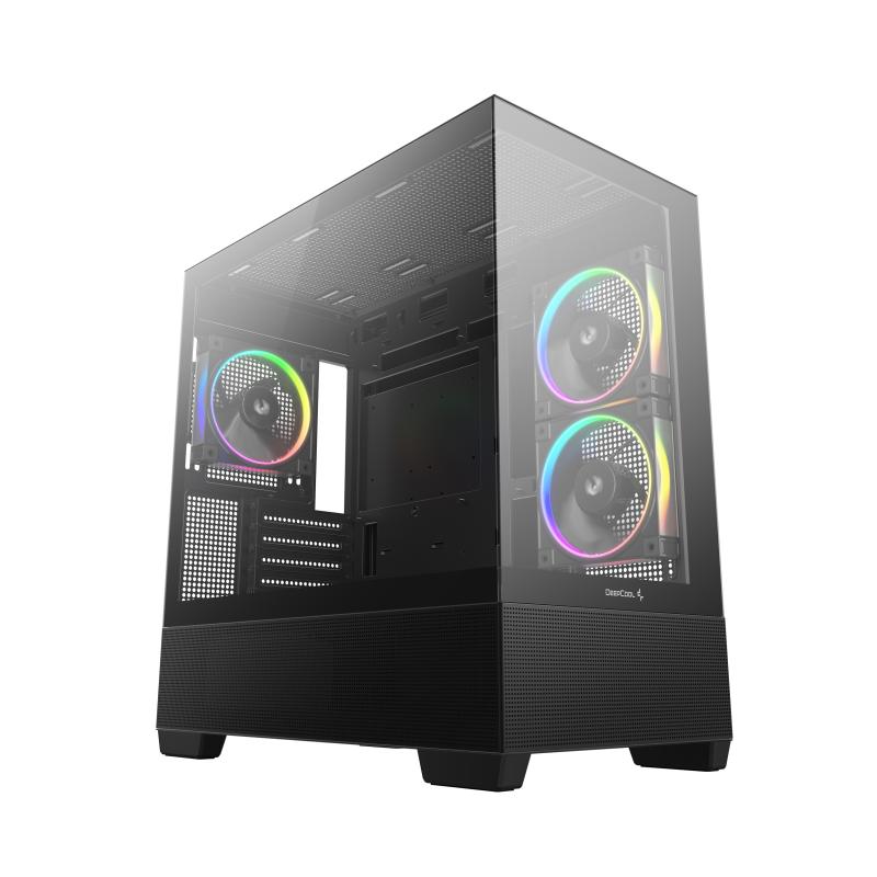 57472c80124025ba288fd5ab2d573eb8.jpeg Carcasa DeepCool CG380 3F, RGB, Mid Tower, Black - imagine 1