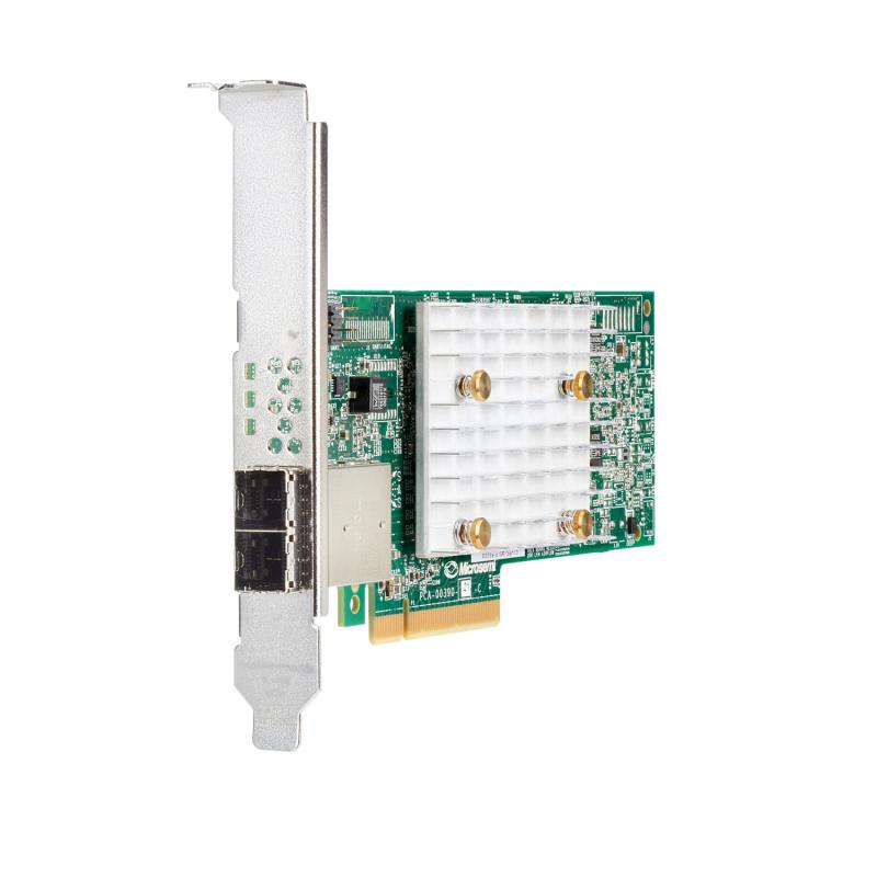 58ddf68fbead047c648485702633133b.jpg HPE Smart Array E208e-p SR Gen10 (8 External Lanes/No Cache) - imagine 1