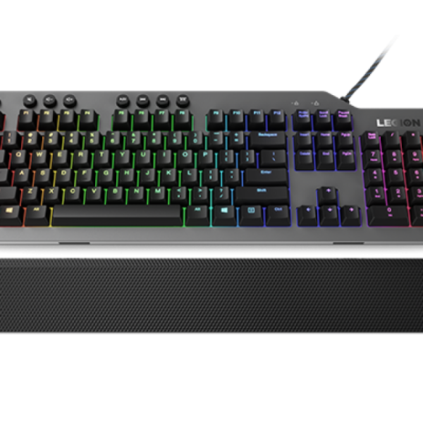 Tastatura gaming mecanica Lenovo Legion K500, iluminare RGB, switch Red,