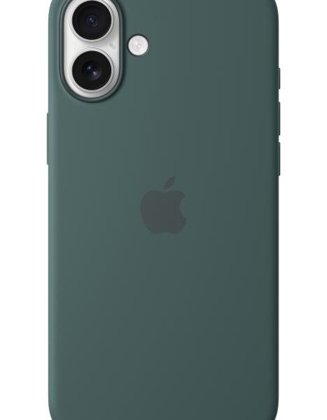 iPhone 16 Plus Silicone Case with MagSafe - Lake Green
