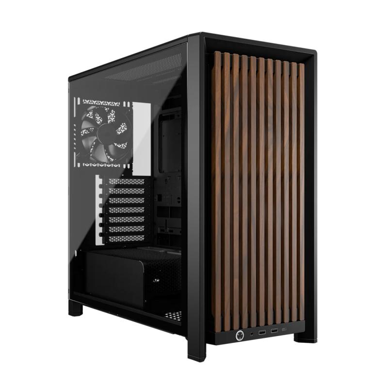 62b08c0aeb64e458bd37e39212fd9937.jpg Carcasa CORSAIR FRAME 4000D WOOD RS, RGB, Mid Tower, Black - imagine 1