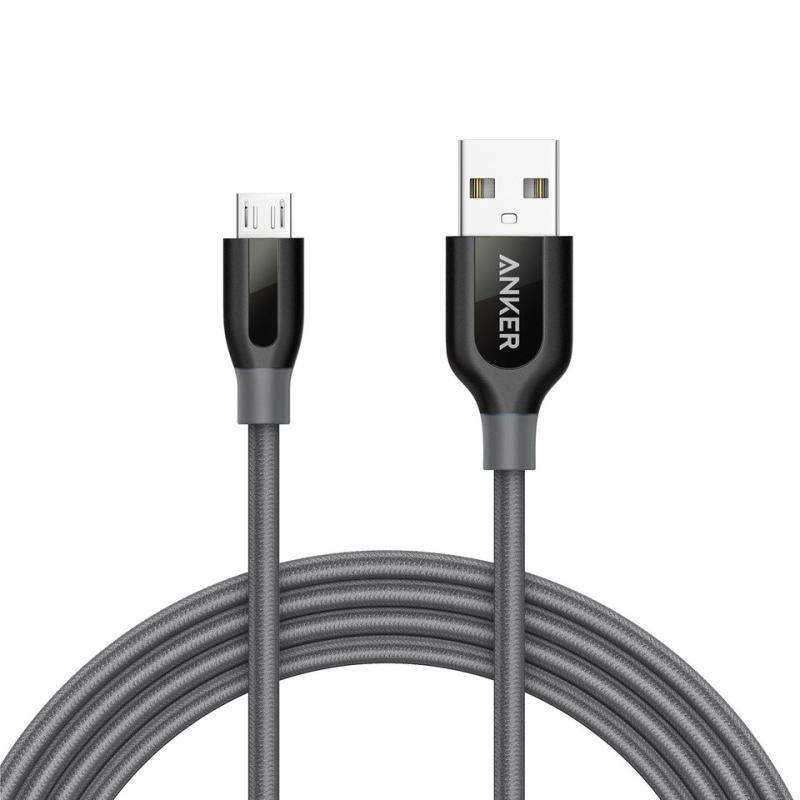 64ec86af64967fa355998e65a4c1db7d.jpeg Cablu premium Anker PowerLine+ microUSB 1.8 metri gri - imagine 1
