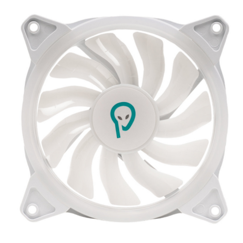 69f9f3c42ddfa57e5c997545c24cecb1.png Ventilator Carcasa SPACER SPFC-120-WH-ARGB, 12 cm, RGB - imagine 1