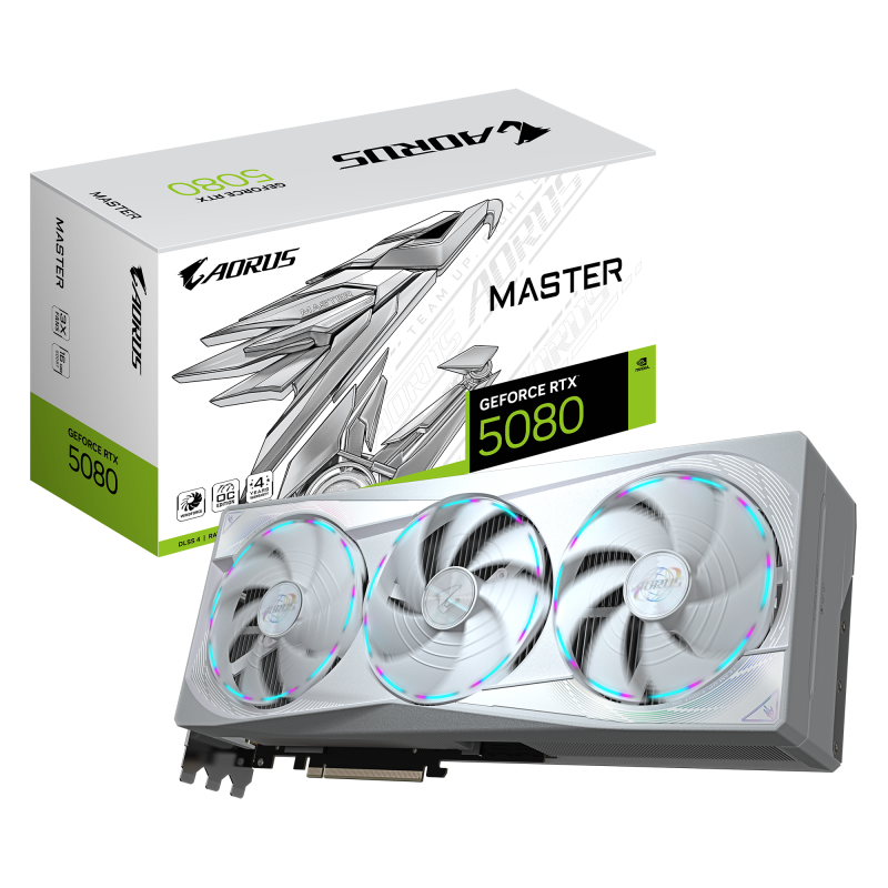795ae0b65e08ce4aa51fe1cd4124729b.png Placa video Gigabyte GEFORCE RTX 5080 MASTER ICE, 16GB GDDR7, - imagine 1