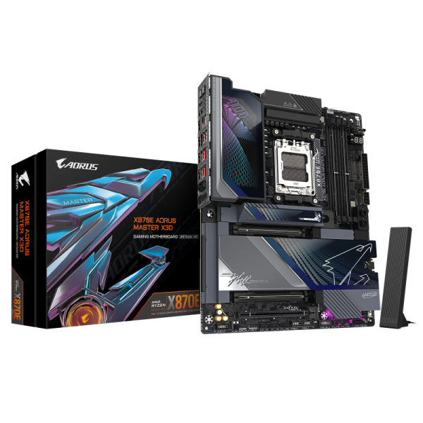 GIGABYTE X870E AORUS MASTER X3D. Processor manufacturer: AMD, Processor socket: