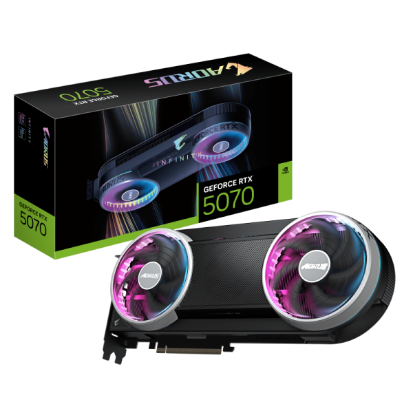 Placa video Gigabyte GEFORCE RTX 5070 AORUS INFINITY, 12GB GDDR7,
