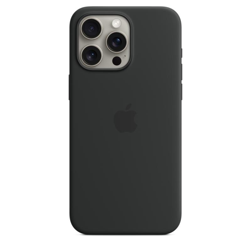 7bc41b19fb93a635f73516ef31640e3e.jpeg iPhone 15 Pro Max Silicone Case with MagSafe - Black - imagine 1