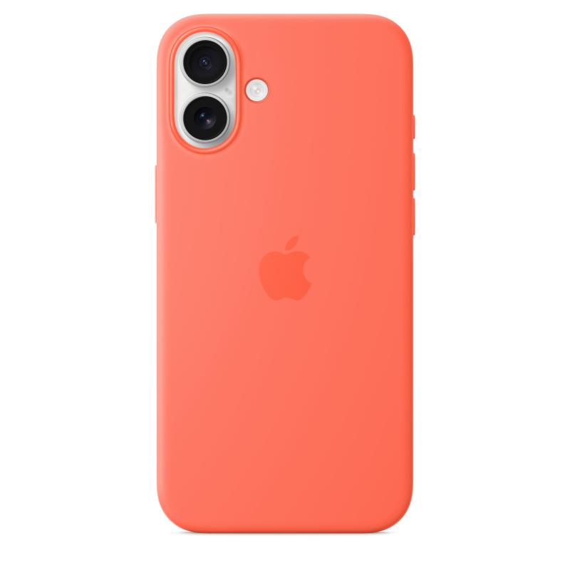 7d276f6d88c553060bc2dd48011cd1ae.jpeg iPhone 16 Plus Silicone Case with MagSafe - Tangerine - imagine 1