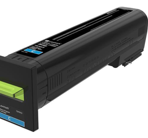 LEXMARK 72K20C0 laser toner cyan return program ,capacitate  8