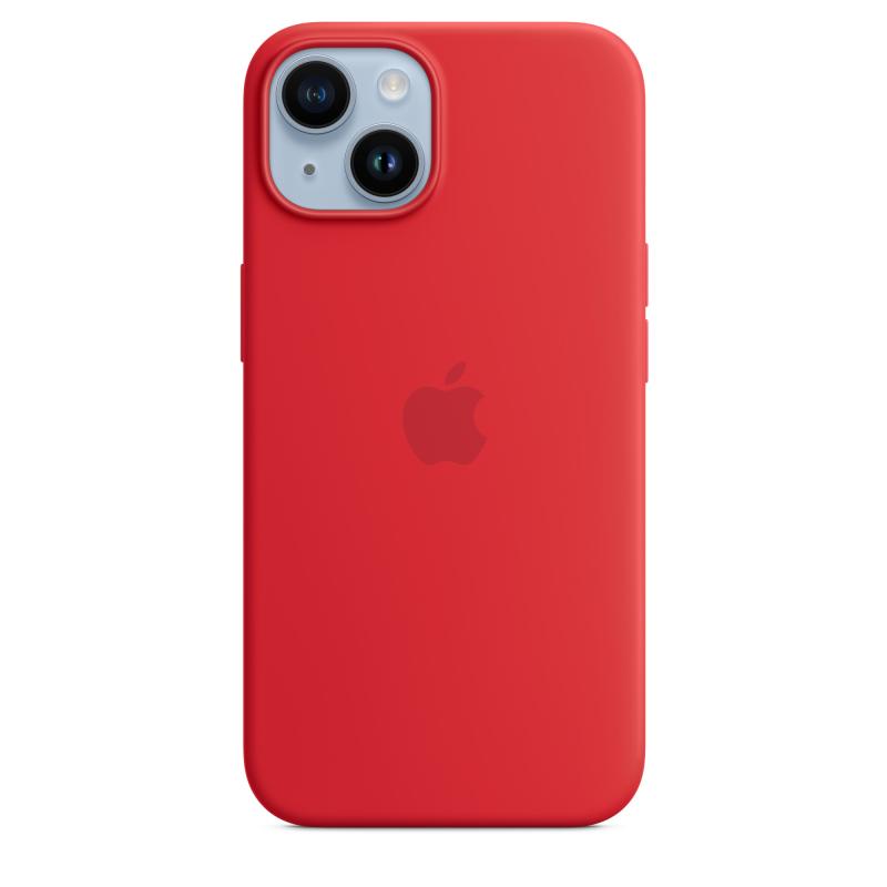 8aa7f9fe260158311099e21a92e96755.jpeg iPhone 14 Silicone Case with MagSafe - (PRODUCT)RED - imagine 1