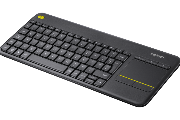Tastatura wireless Logitech Touch K400 Plus, interfata USB, cu touchpad,