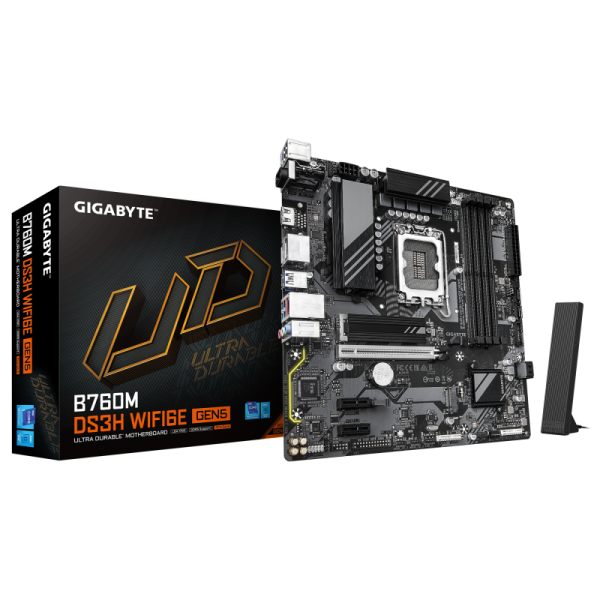 Placa de baza Gigabyte B760M DS3H WIFI6E GEN5, Socket 1700,