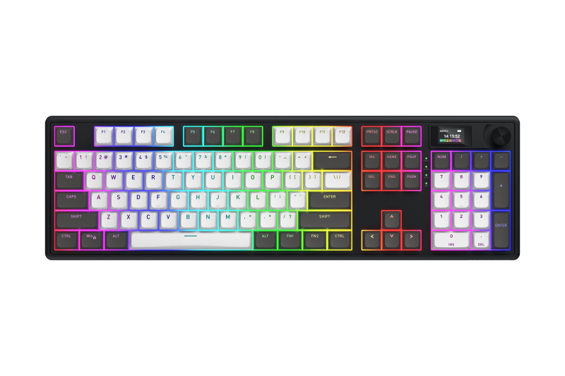 93d4ea20480783a1ebc77d5757636a82.png Tastatura Mecanica Gaming HATOR Skyfall Pro Wireless 100, RGB, Wireless, - imagine 1