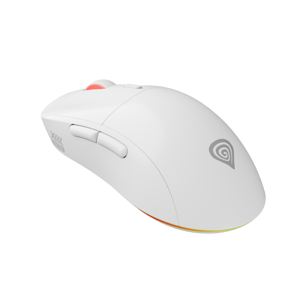 Mouse Gaming Wireless GENESIS Zircon XIII, 26000 DPI, Alb