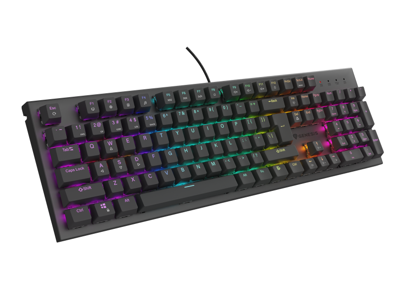956e17513be94eb9528d468a4dc9c526.png Tastatura Mecanica Gaming Genesis Thor 303, RGB, USB, negru - imagine 1