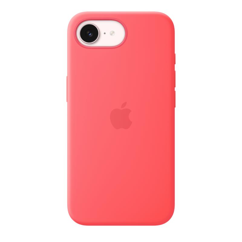 9e8b67b2f8526b542d9d95b7087cb0b1.jpeg iPhone 17e Silicone Case with MagSafe – Bright Guava - imagine 1