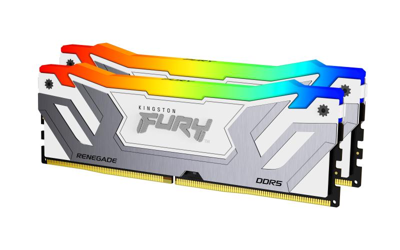 9ecab53588753d04f9699b0fe10c3186.jpg Memorie RAM Kingston FURY Renegade RGB White, 48GB DDR5, 8400MHz, - imagine 1