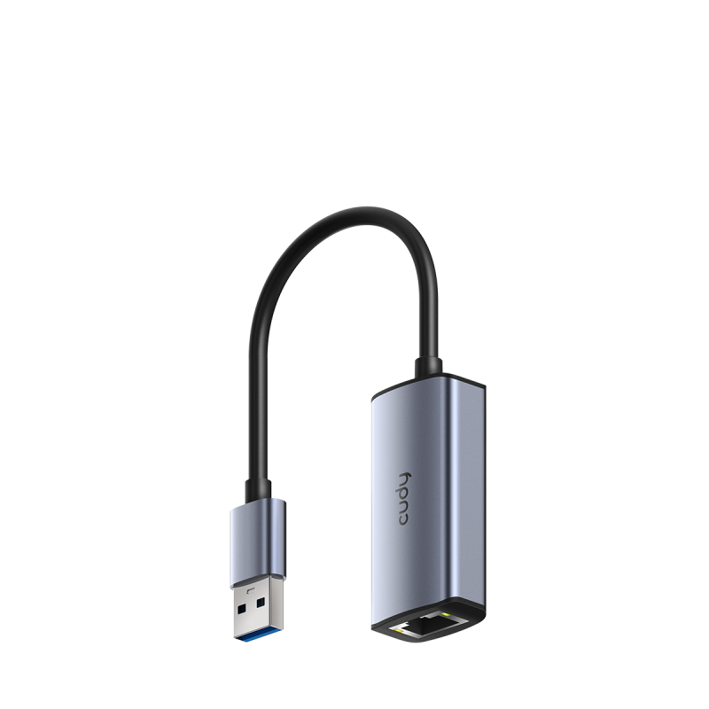 a0789359462b446926894cb9656499b5.png Hub USB CUDY UE25A USB-A, 1 port, RJ-45, Gri - imagine 1