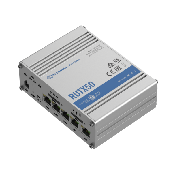 Teltonika RUTX50. Top Wi-Fi standard: Wi-Fi 5 (802.11ac), WLAN data