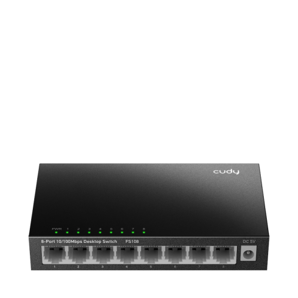 CUDY 8-Port 10/100 Mbps Desktop Switch, 8 10/100M RJ45 Ports,
