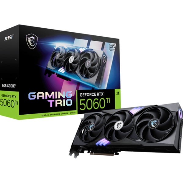 Placa video MSI GeForce RTX 5060 Ti, 8GB GDDR7, PCI