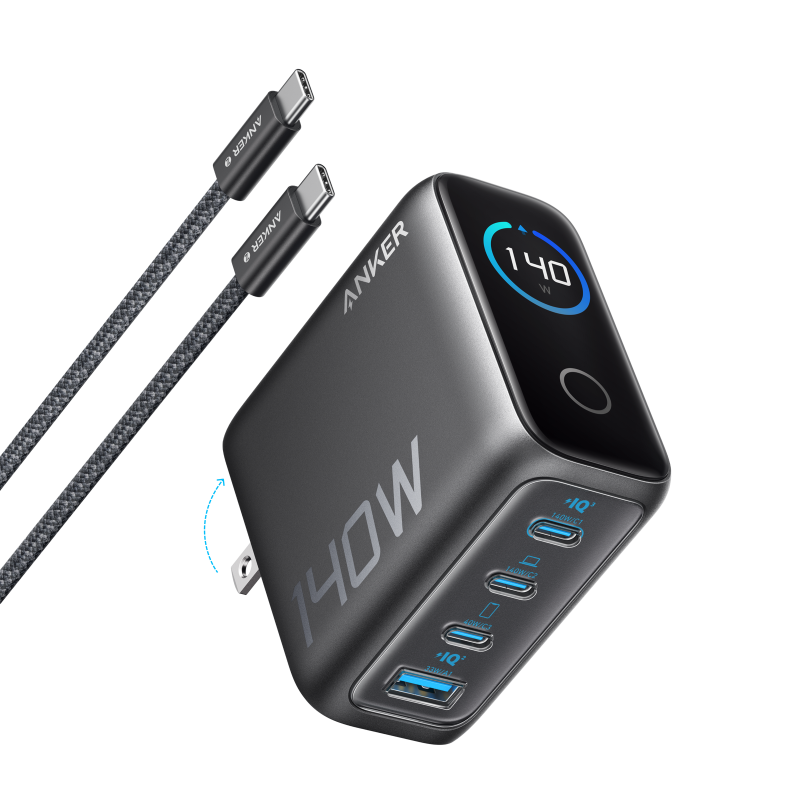 ae7fbf210bcb6f75750909c4a7b7d72b.png Anker Incarcator retea 140W Digital Display 3x USB-C 1x USB-A - imagine 1