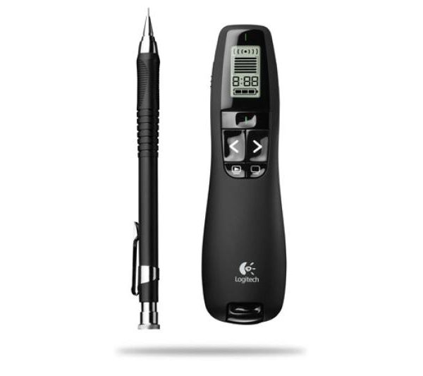 Presenter video Logitech R800 - Wireless, LCD timer, laser pointer