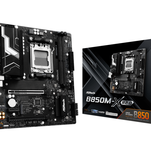 Asrock B850M-X R2.0. Processor manufacturer: AMD, Processor socket: Socket AM5,