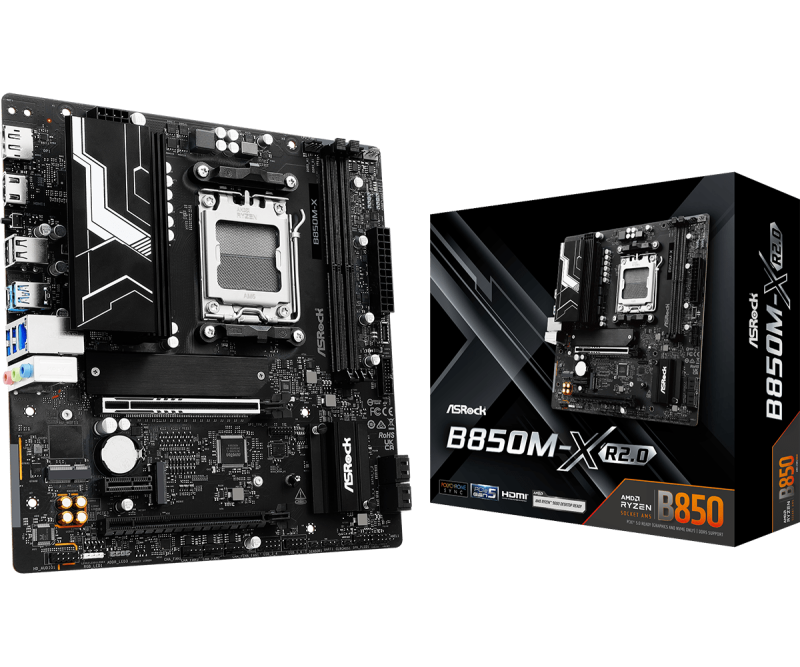 b2e8e646efea5584d12d41397fabae1f.png Asrock B850M-X R2.0. Processor manufacturer: AMD, Processor socket: Socket AM5, - imagine 1